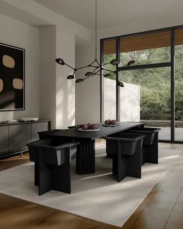 Arc dining table 95x250 cm - Coffee black oak - 101 Copenhagen