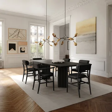 Arc dining table 95x250 cm - Coffee black oak - 101 Copenhagen
