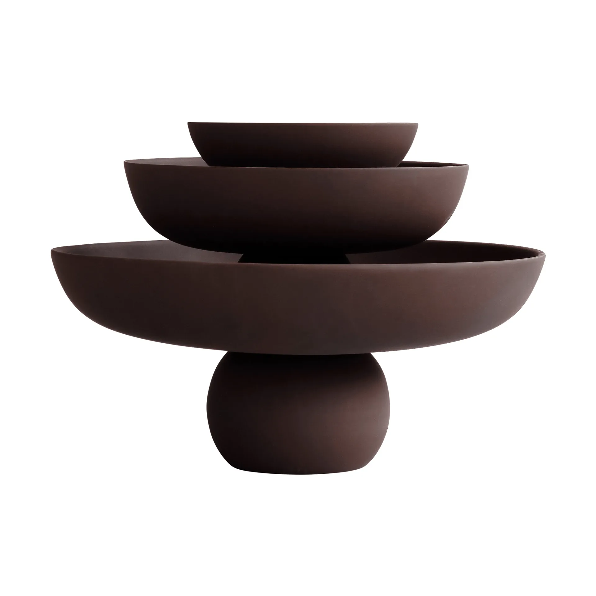 Baburu bowl Ø20 cm, Chocolate brown 101 Copenhagen