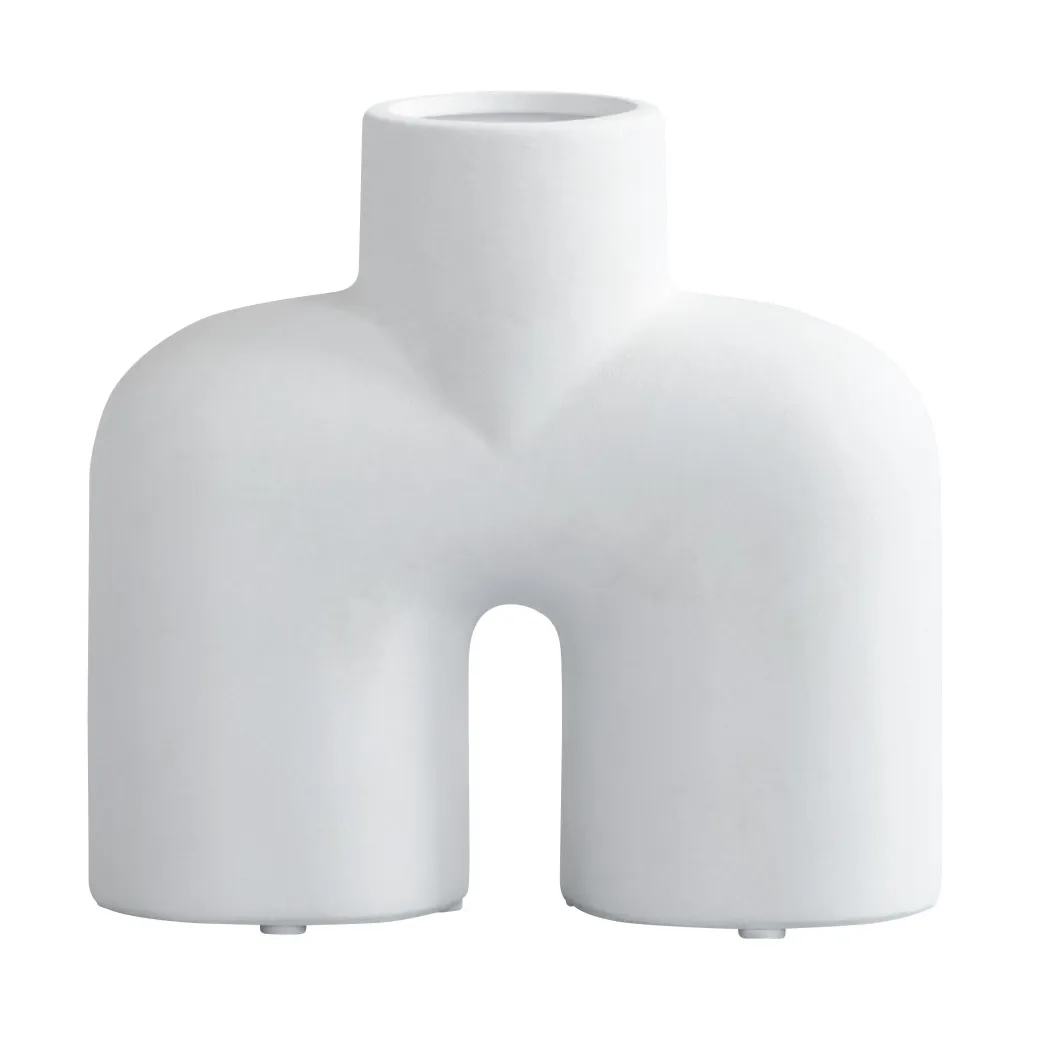 Cobra Uno mini vase 17x18 cm, Bone white 101 Copenhagen