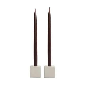 Cube candle holder 2-pack - High Glaze Birch - 101 Copenhagen