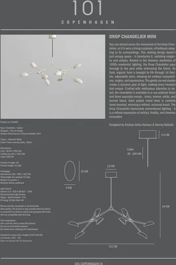 Drop Chandelier chandelier mini - White - 101 Copenhagen