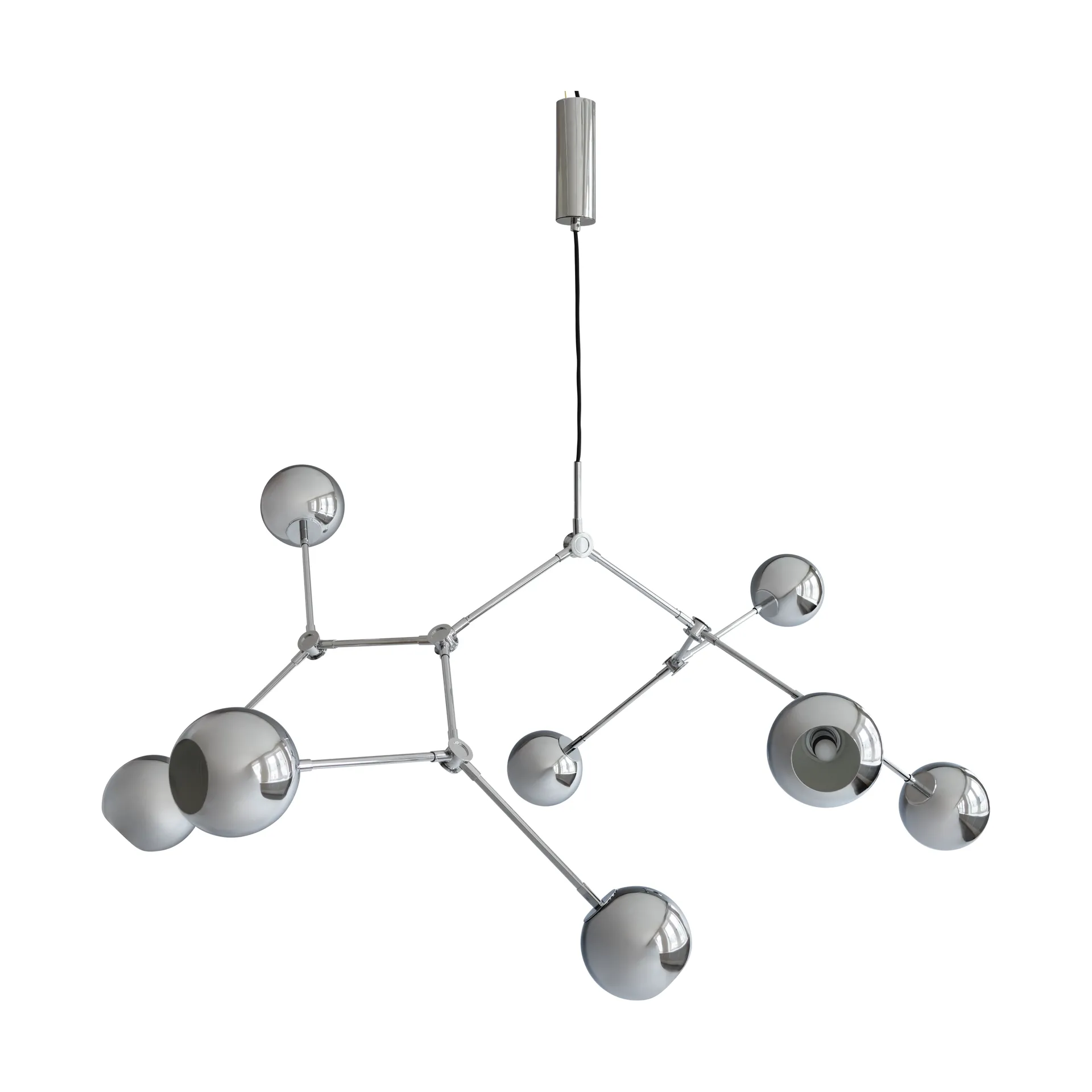 Drop Chandelier Globe chandelier, Chrome 101 Copenhagen