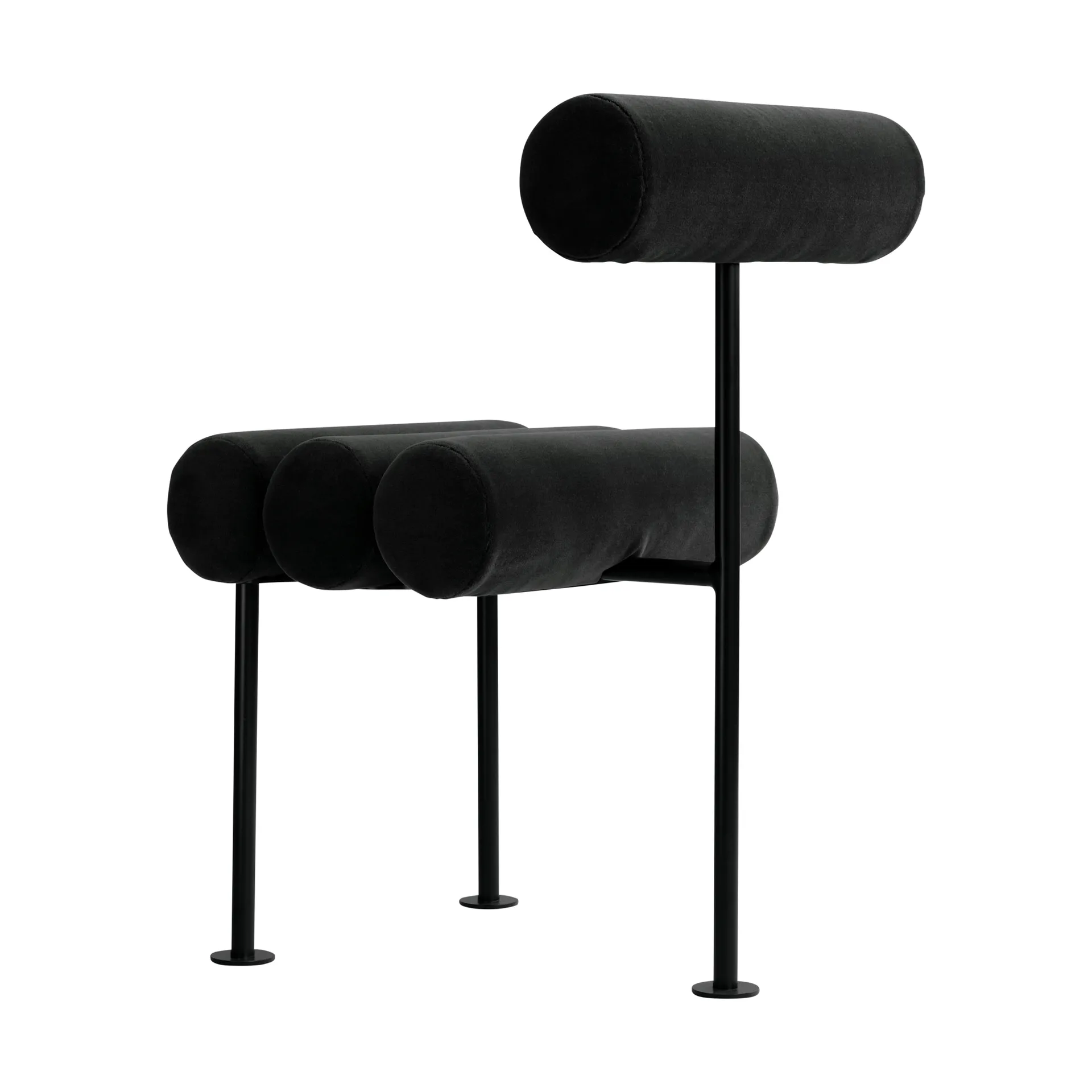 Hiro dining chair, Black frame-peat 101 Copenhagen