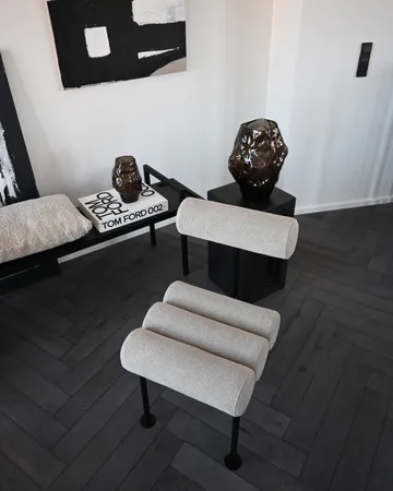 Hiro dining chair - Black frame-Sand - 101 Copenhagen