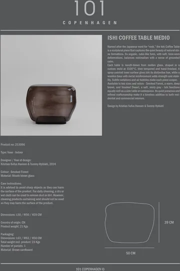Ishi coffee table medium - Smoked forest - 101 Copenhagen
