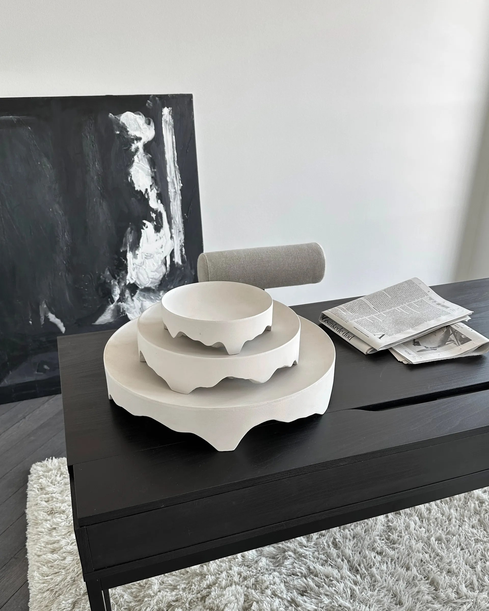 Iwa decorative tray, Birch, Ø20 101 Copenhagen