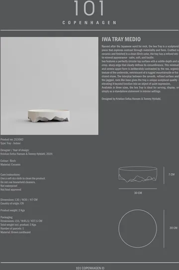 Iwa decorative tray - Birch, Ø30 - 101 Copenhagen