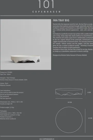 Iwa decorative tray - Birch, Ø43 - 101 Copenhagen