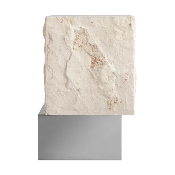 Temple side table tall 50x33 cm - Chrome-limestone - 101 Copenhagen
