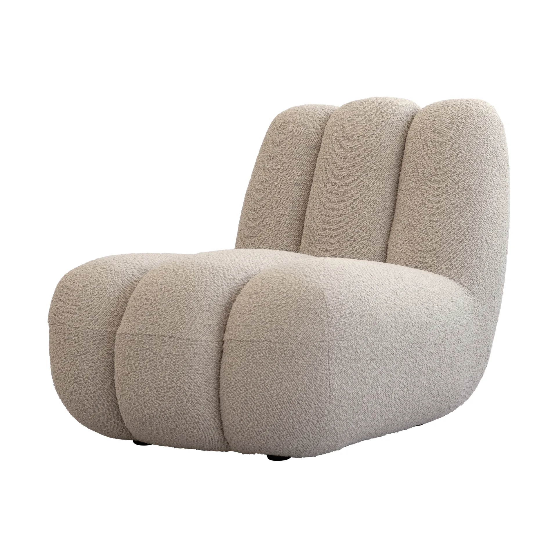 Toe lounge chair bouclé, Smoked sand 101 Copenhagen