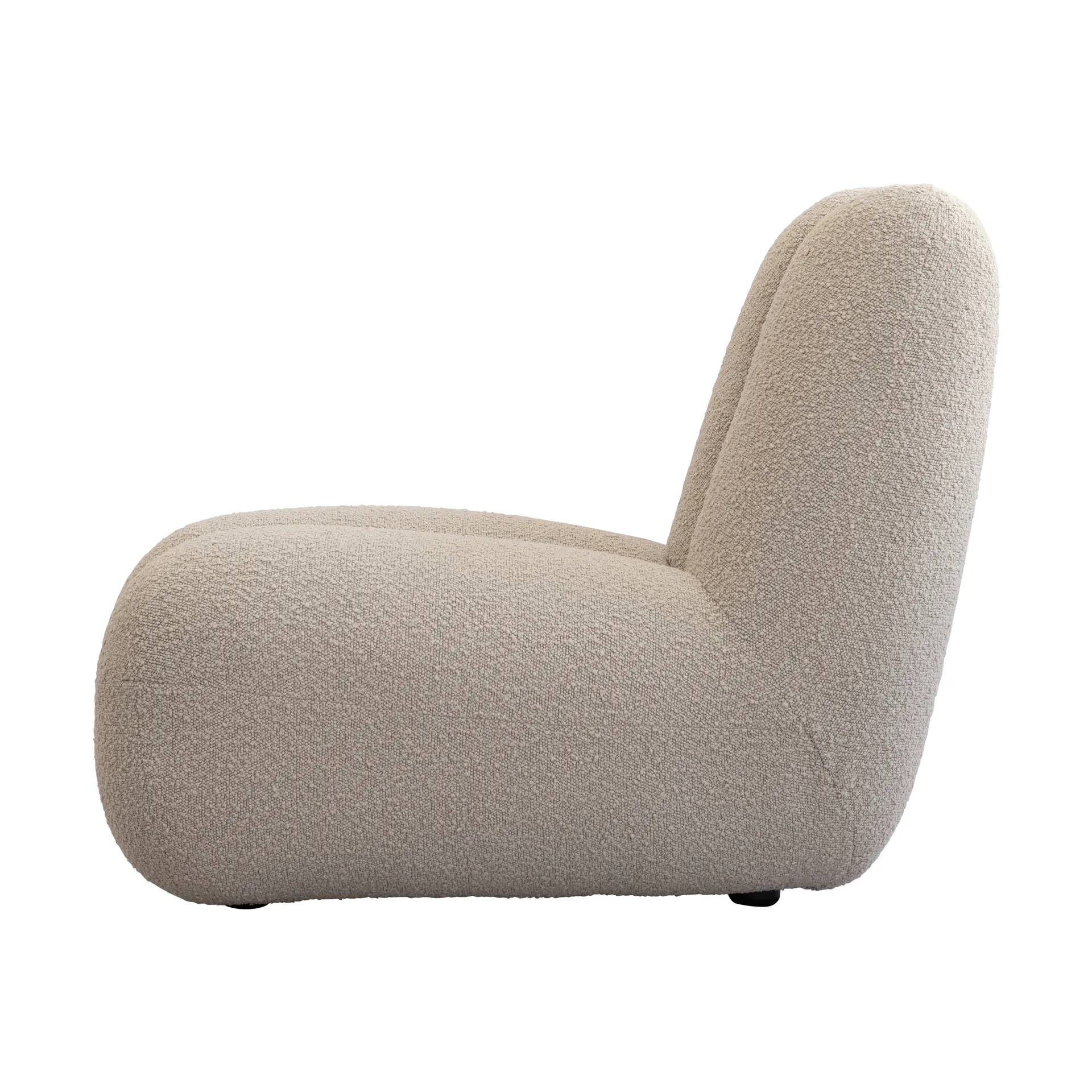 Toe lounge chair bouclé, Smoked sand 101 Copenhagen