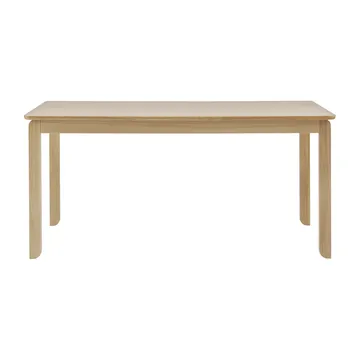 Alfred dining table - White pigmented oak, 90x160 cm - 1898