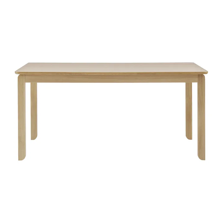Alfred dining table - White pigmented oak, 90x160 cm - 1898