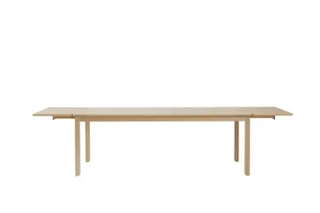 Alfred dining table - White pigmented oak, 90x220 cm - 1898