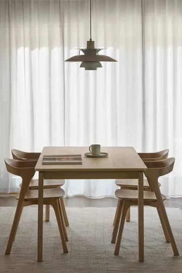 Alfred dining table - White pigmented oak, 90x220 cm - 1898