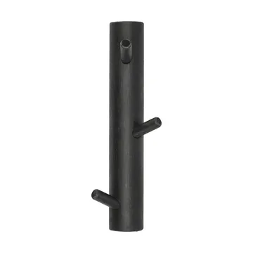Allsarp vertical coat rack, 3 hooks - Black painted birch - 1898