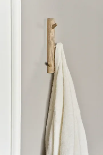 Allsarp vertical coat rack, 3 hooks - Oak - 1898