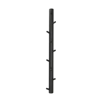 Allsarp vertical coat rack, 9 hooks - Black painted birch - 1898