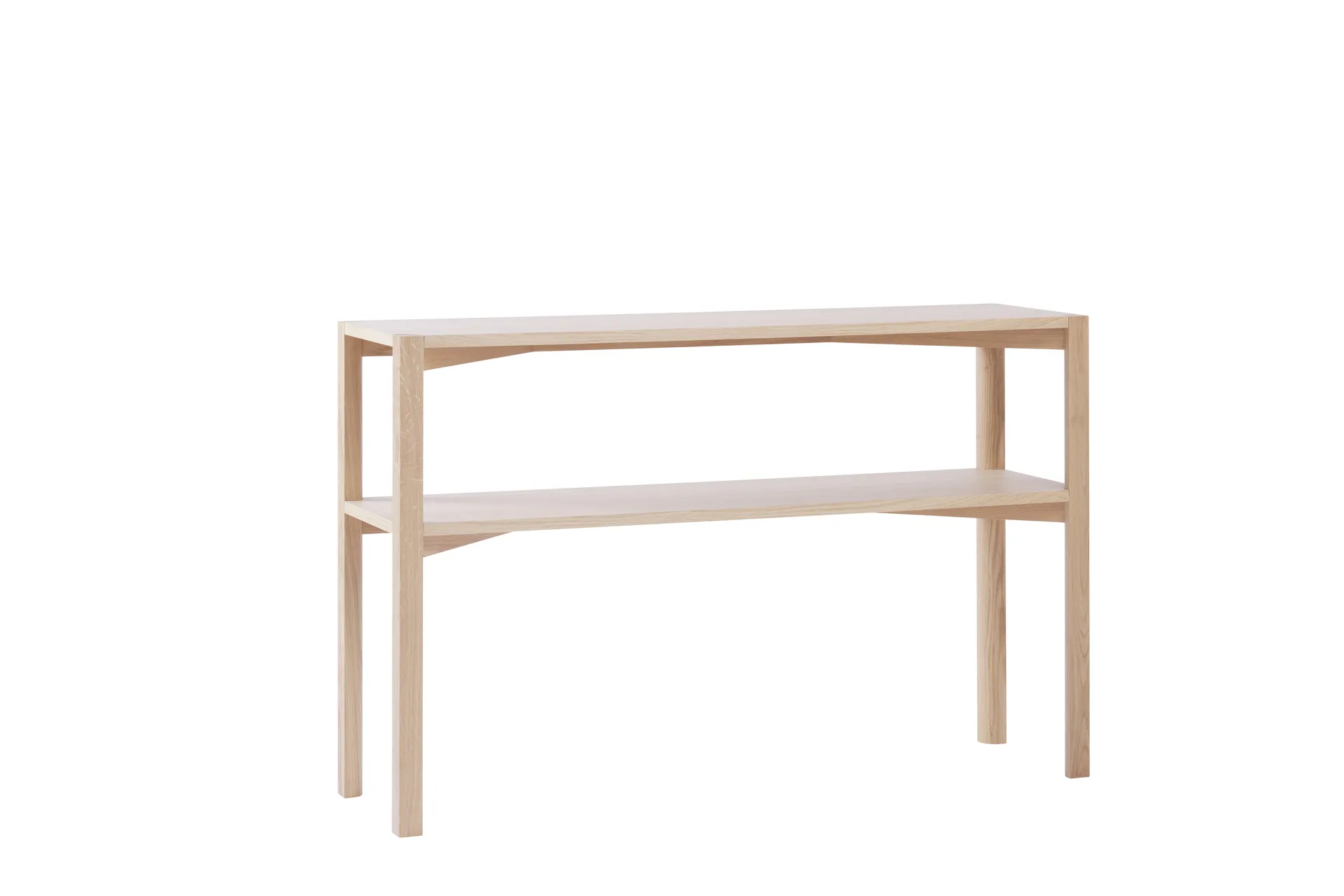 Anton console table 35x125 cm, White pigmented oak 1898