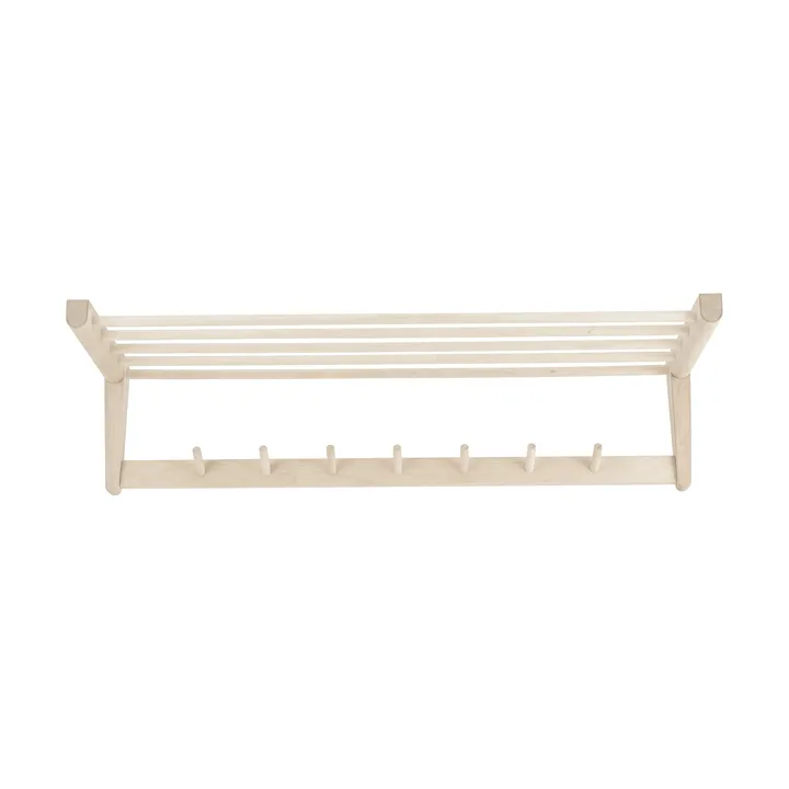 Bäckebo hat rack - Birch, 7 knobs - 1898
