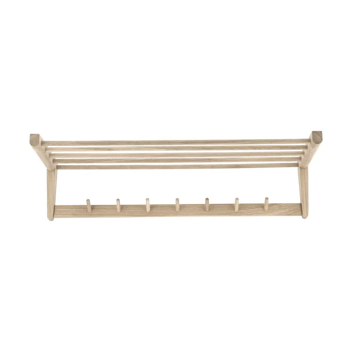 Bäckebo hat rack - Oak, 7 knobs - 1898