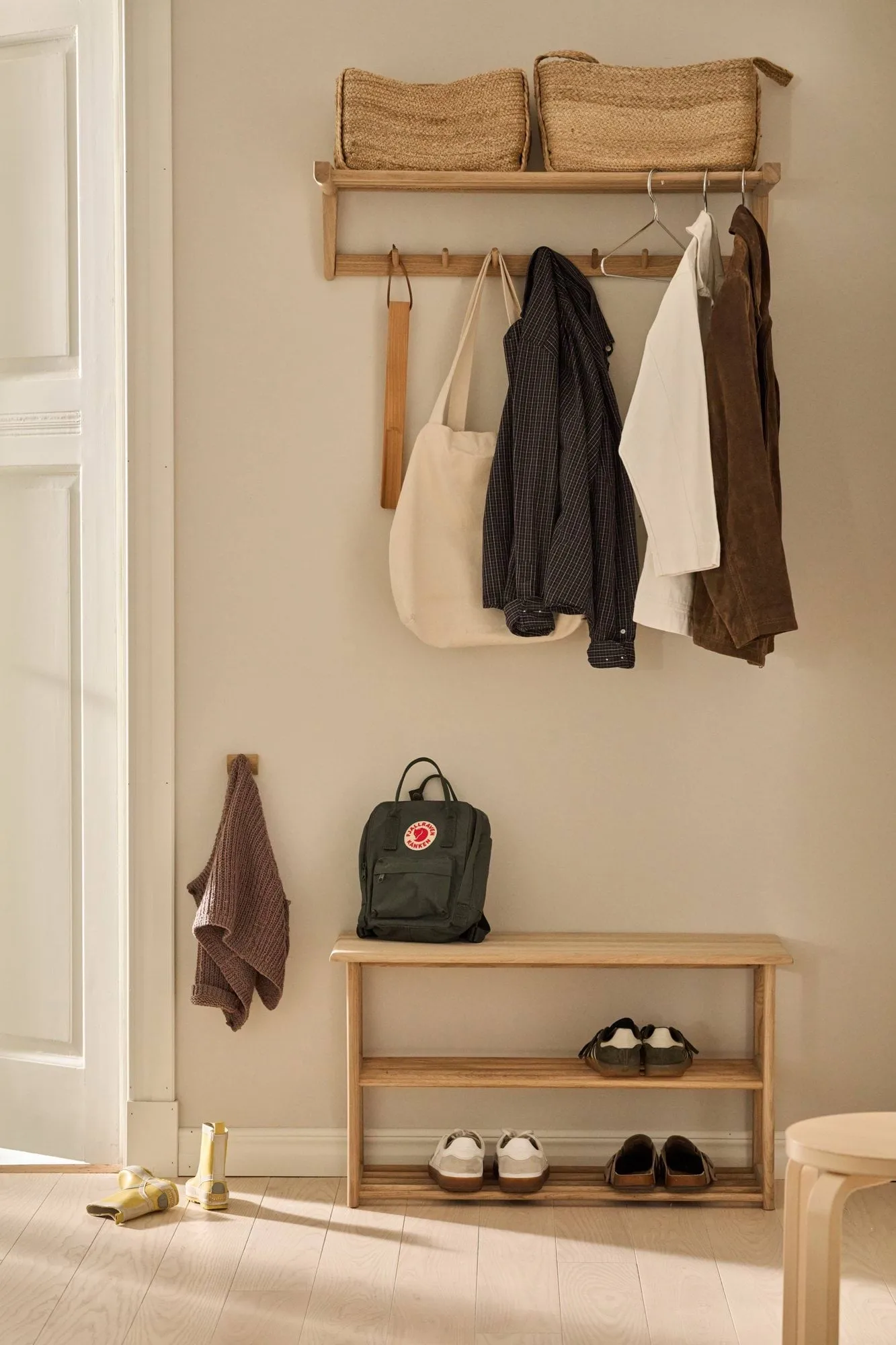 Bäckebo shoe rack with seat, Oak, 80x48x30 cm 1898