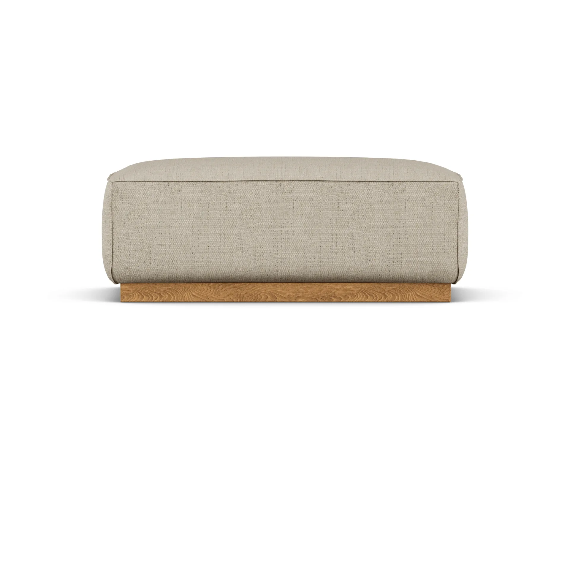 Bergsdal footstool, Bern beige 0341-Oak-stained ash 1898