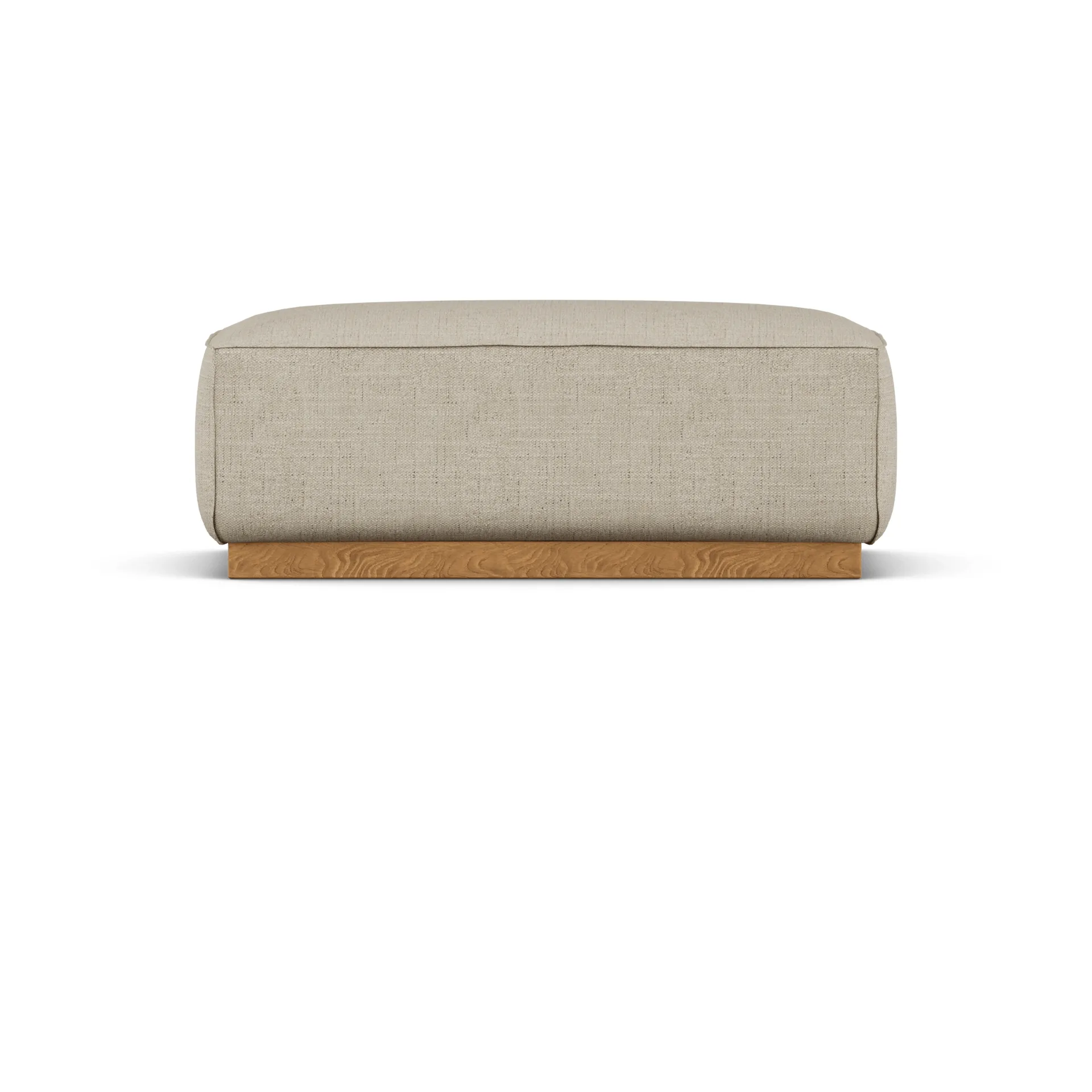 Bergsdal footstool, Bern beige 0341-Oak-stained ash 1898