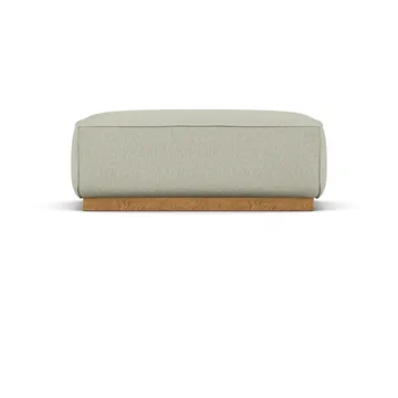 Bergsdal footstool - Luisa beige 3981-Oak-stained ash - 1898
