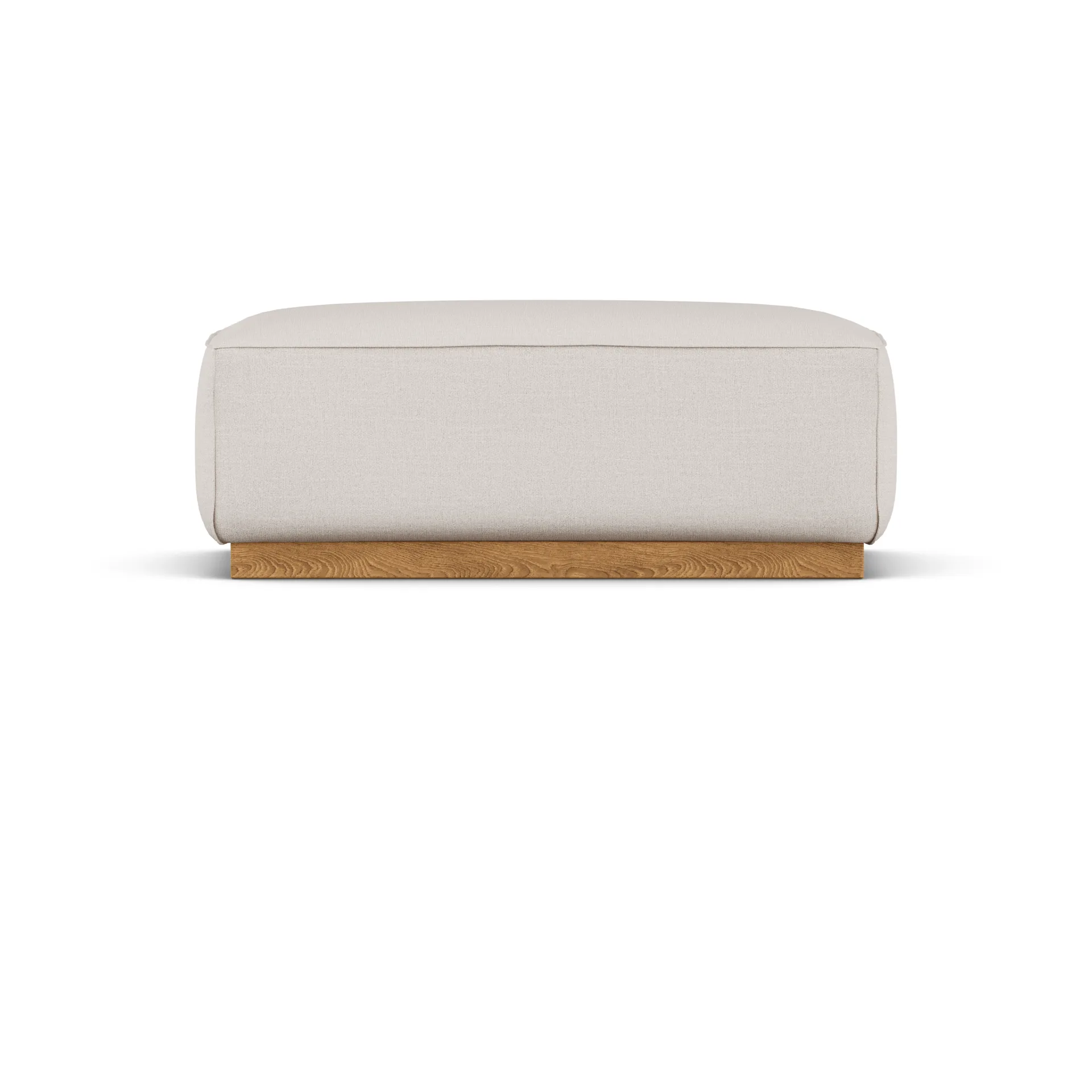 Bergsdal footstool, Same Off White 6671-ecostained 1898