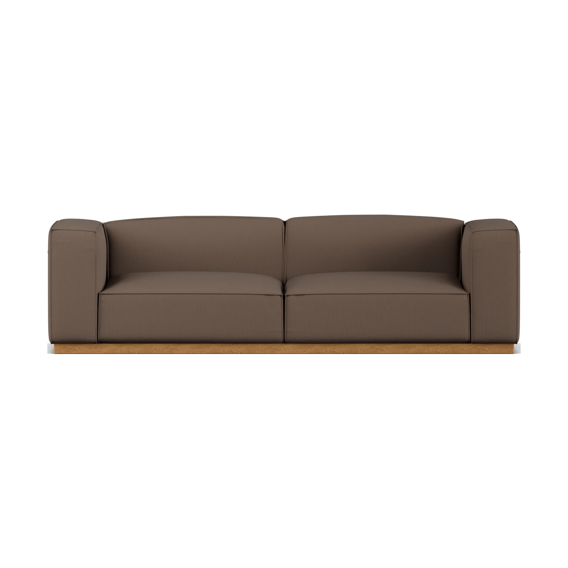 Bergsdal sofa, Jump brown 1955-Oak-stained ash, 3-seater 1898