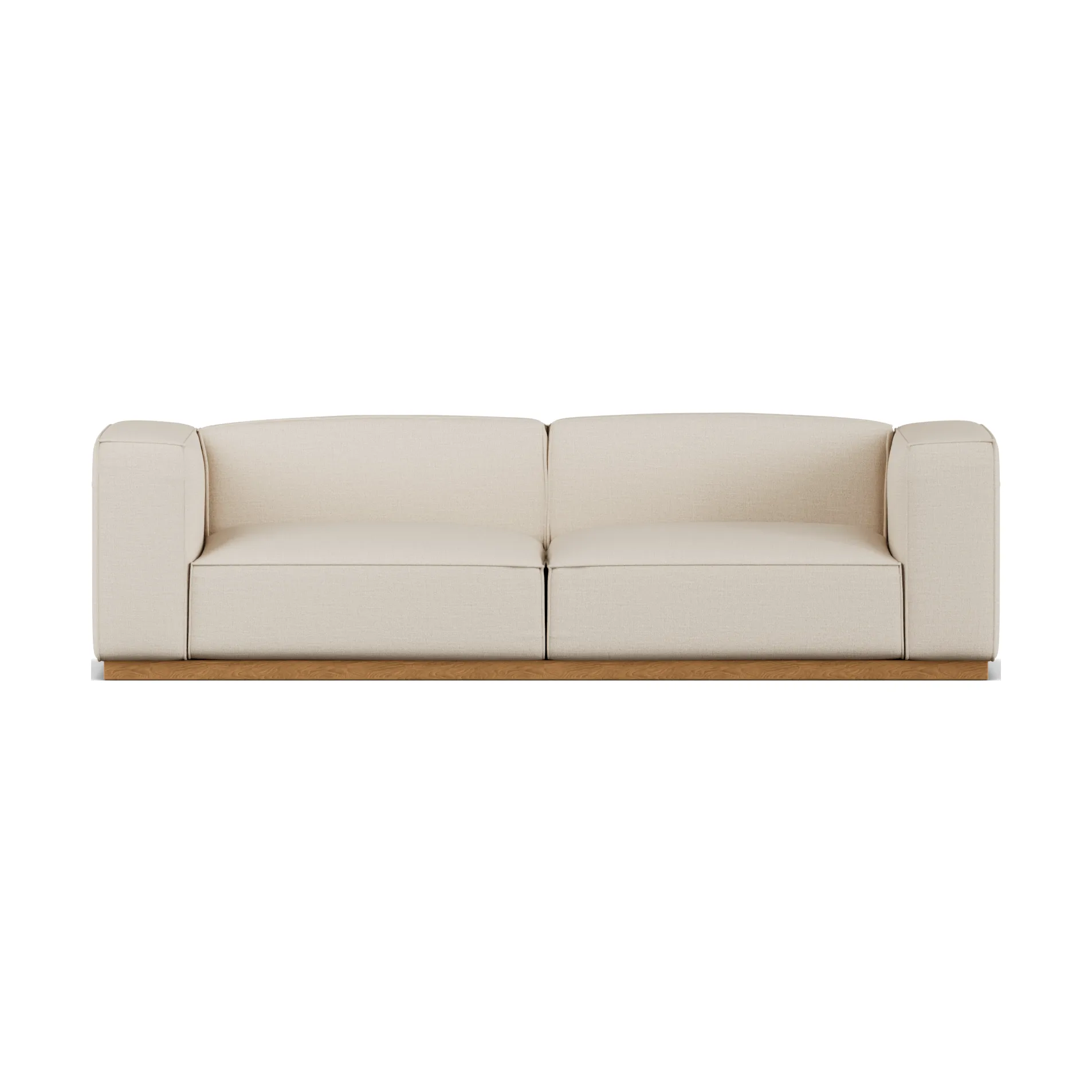 Bergsdal sofa, Same Beige 6670-oak stained, 3 seater sofa 1898