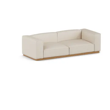 Bergsdal sofa - Same Beige 6670-oak stained, 3 seater sofa - 1898