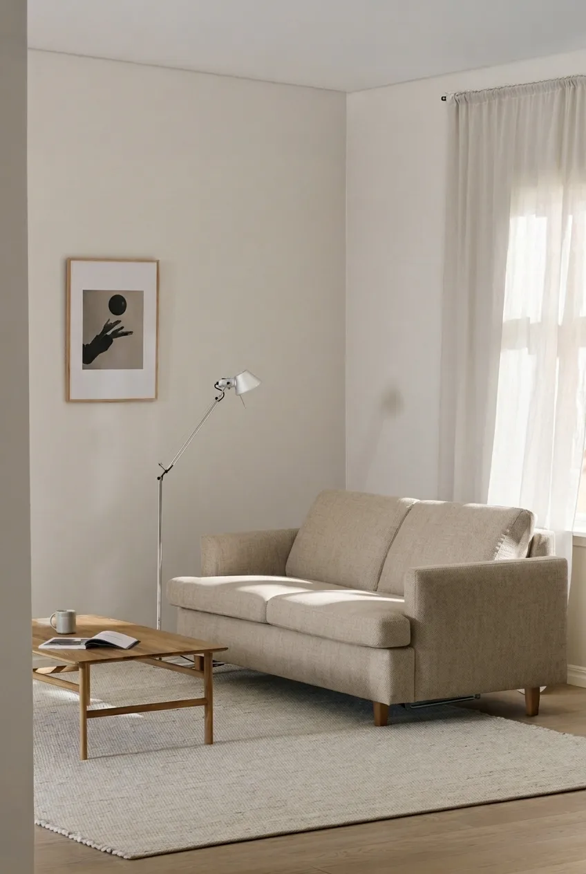 Binga 2,5-seater sofa bed, Bern Beige 0341-oak 1898
