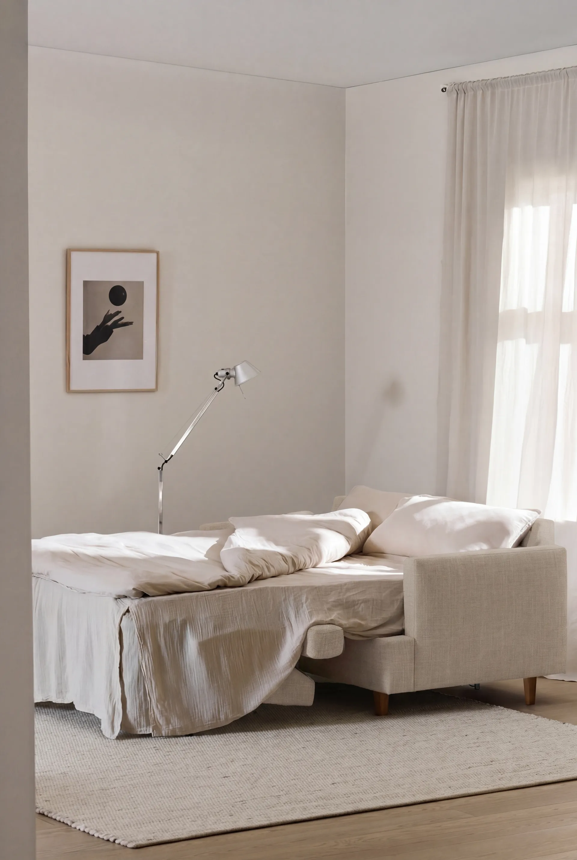 Binga 2,5-seater sofa bed, Same Beige 6670-oak 1898