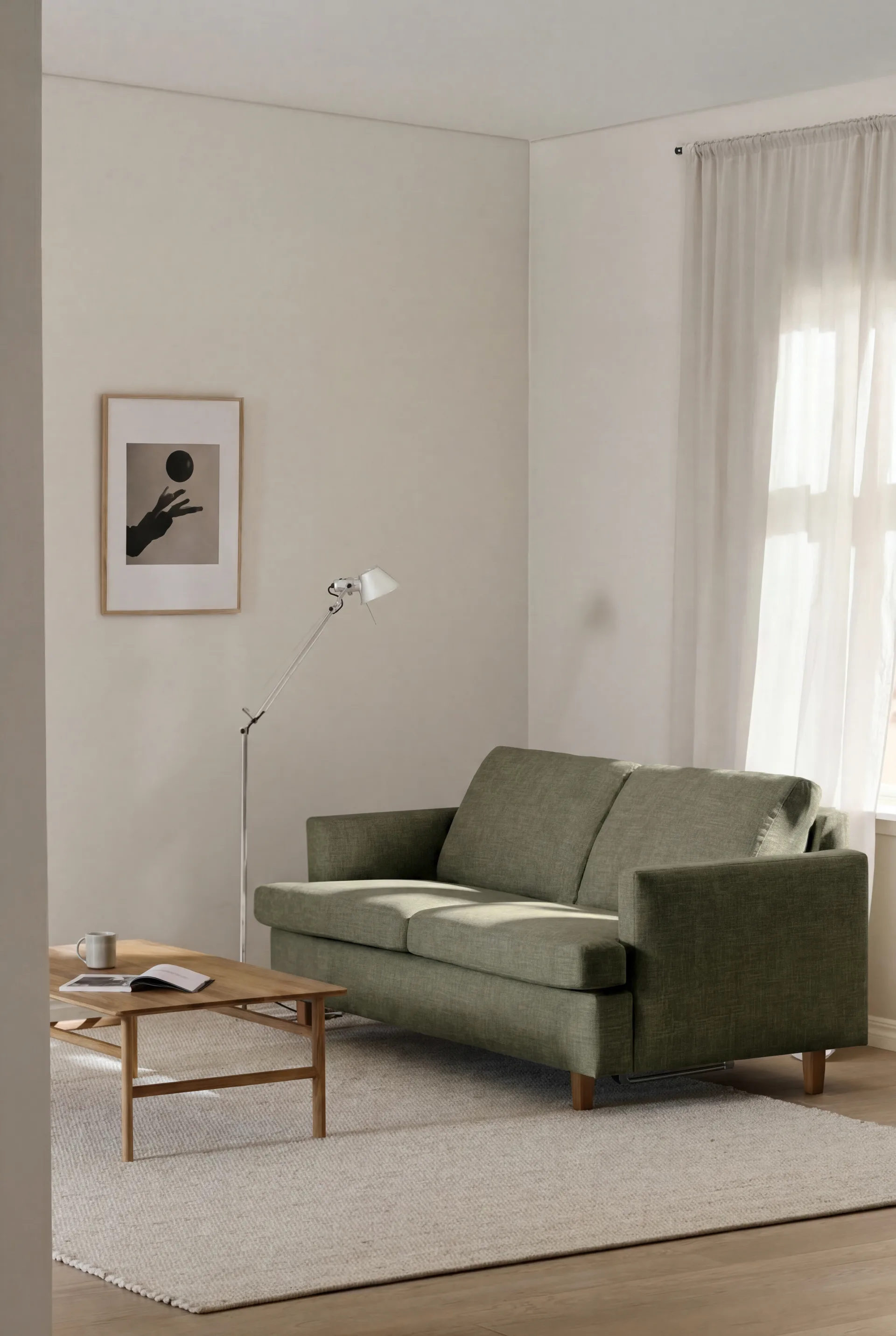 Binga 2,5-seater sofa bed, Same Forest 6677-dark-stained ash 1898