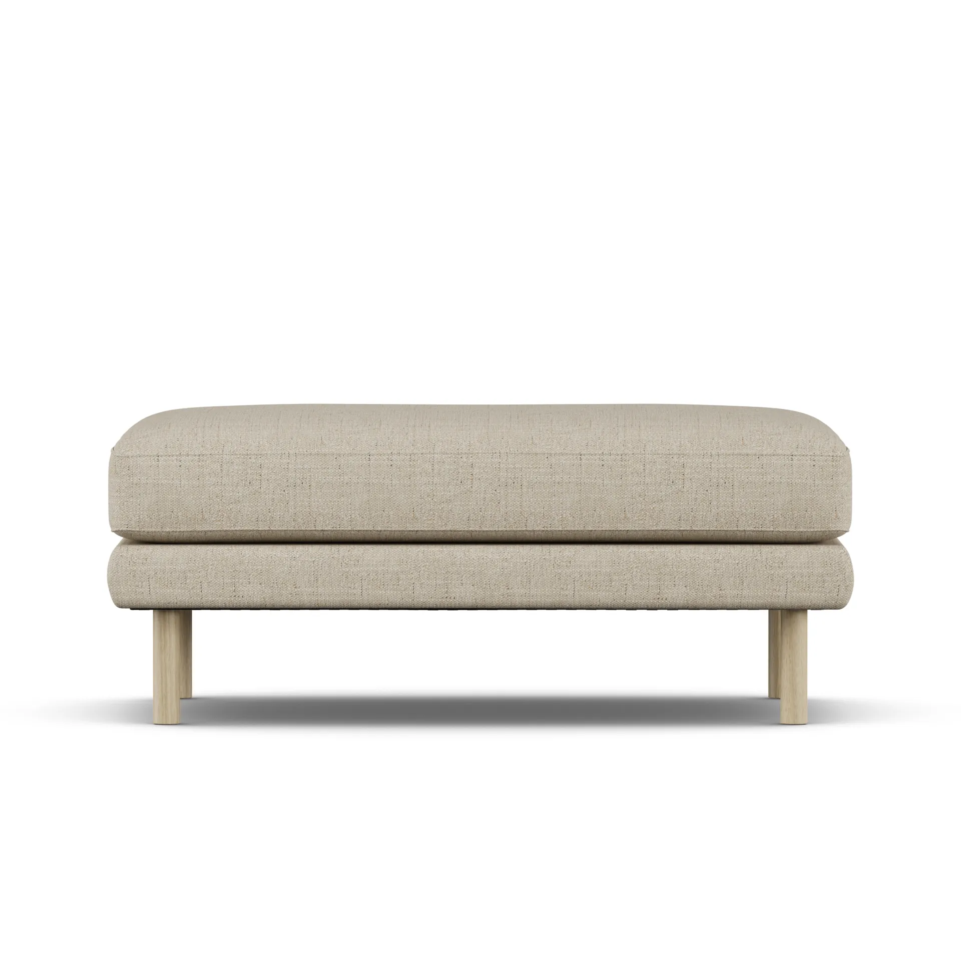 Bredhult footstool, Bern Beige 0341-white-oiled oak 1898