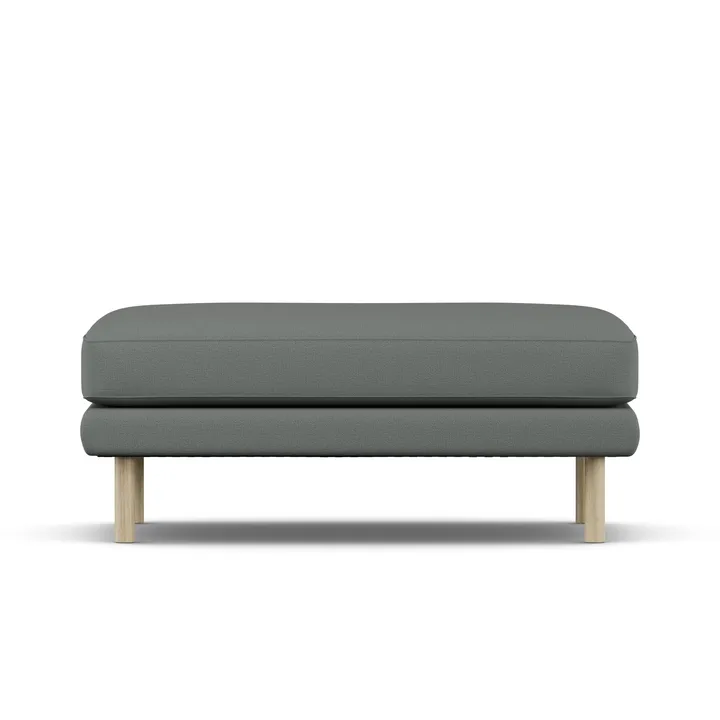 Bredhult footstool - Caleido Grey 1240-white-oiled oak - 1898