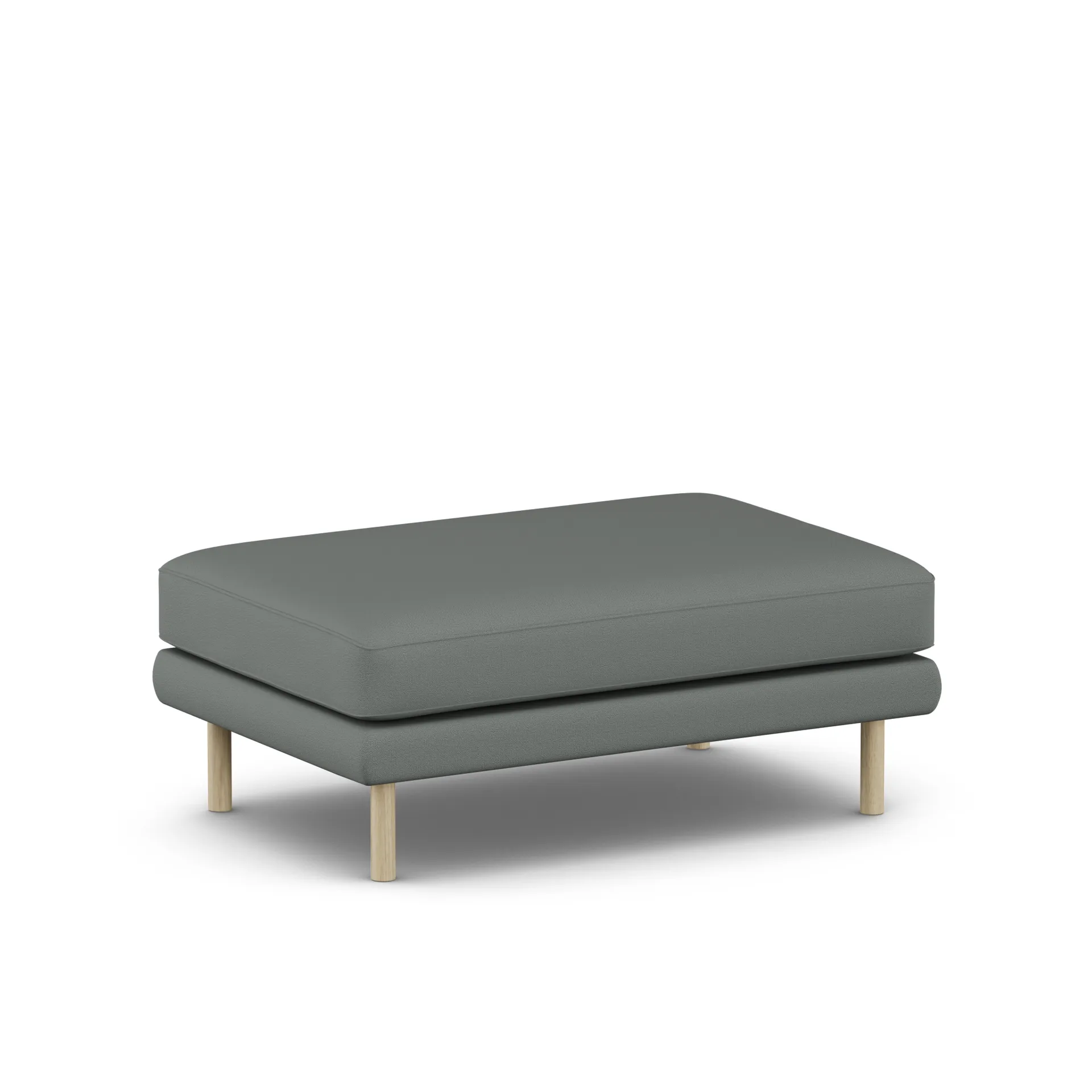 Bredhult footstool, Caleido Grey 1240-white-oiled oak 1898