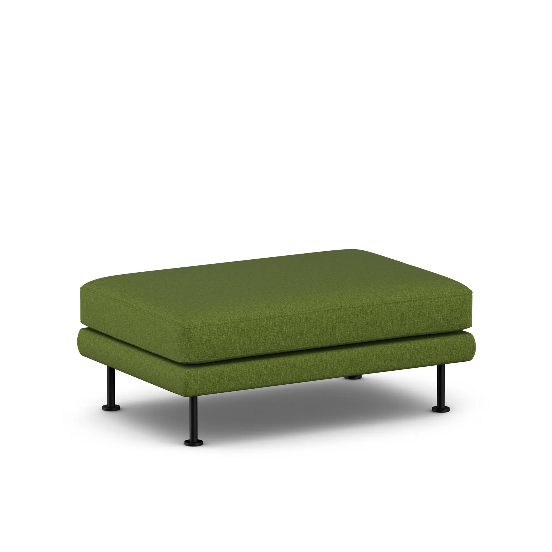 Bredhult footstool, Luiza Green 3975-black steel 1898