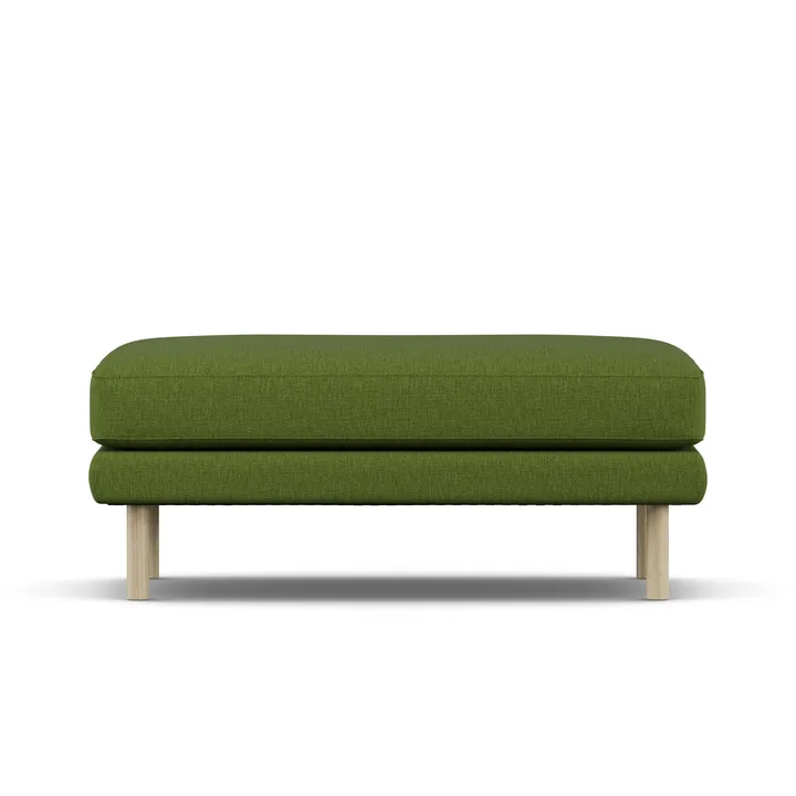 Bredhult footstool - Luiza Green 3975-white-oiled oak - 1898