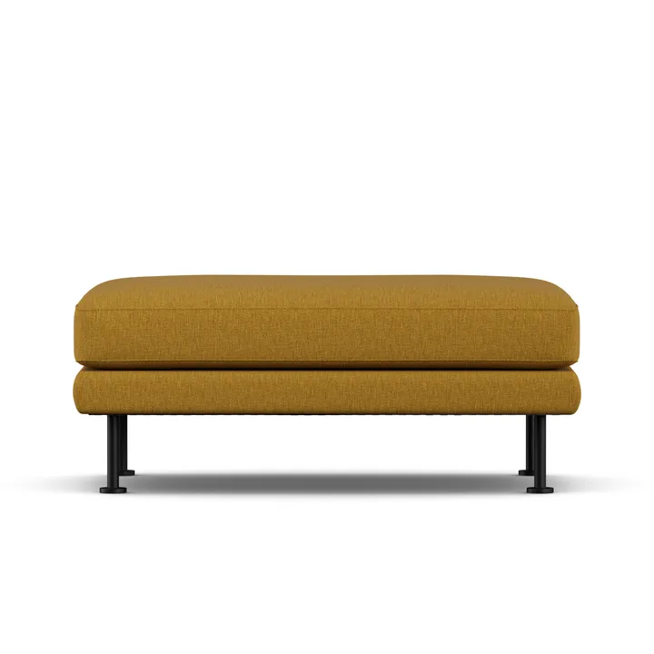 Bredhult footstool - Luiza Mustard 3972-black steel - 1898