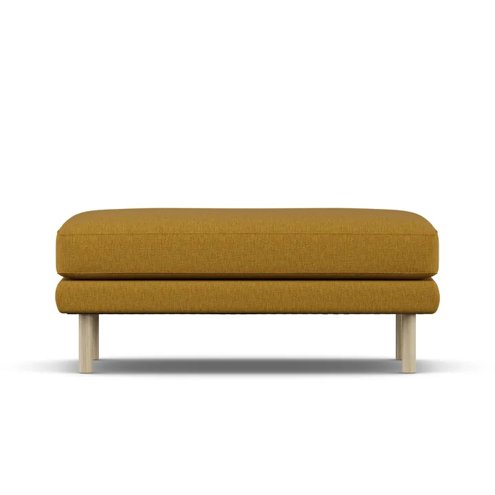 Bredhult footstool - Luiza Mustard 3972-white-oiled oak - 1898