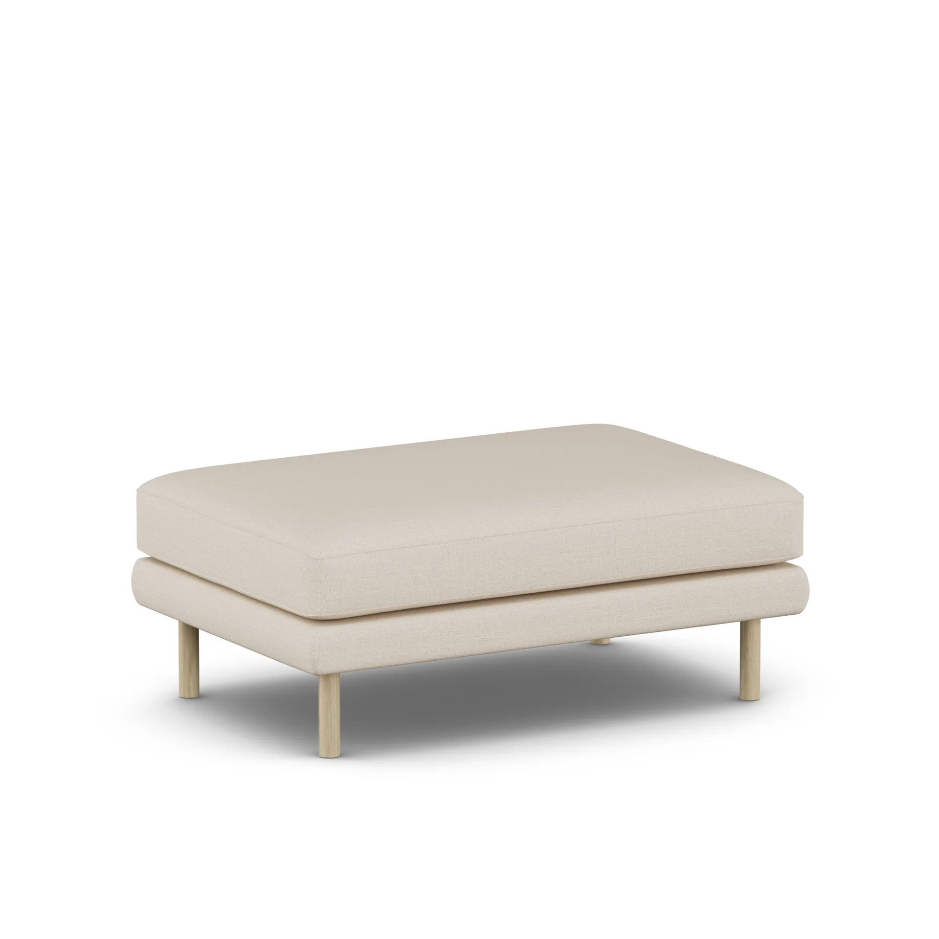 Bredhult footstool, Same Beige 6670-white-oiled oak 1898