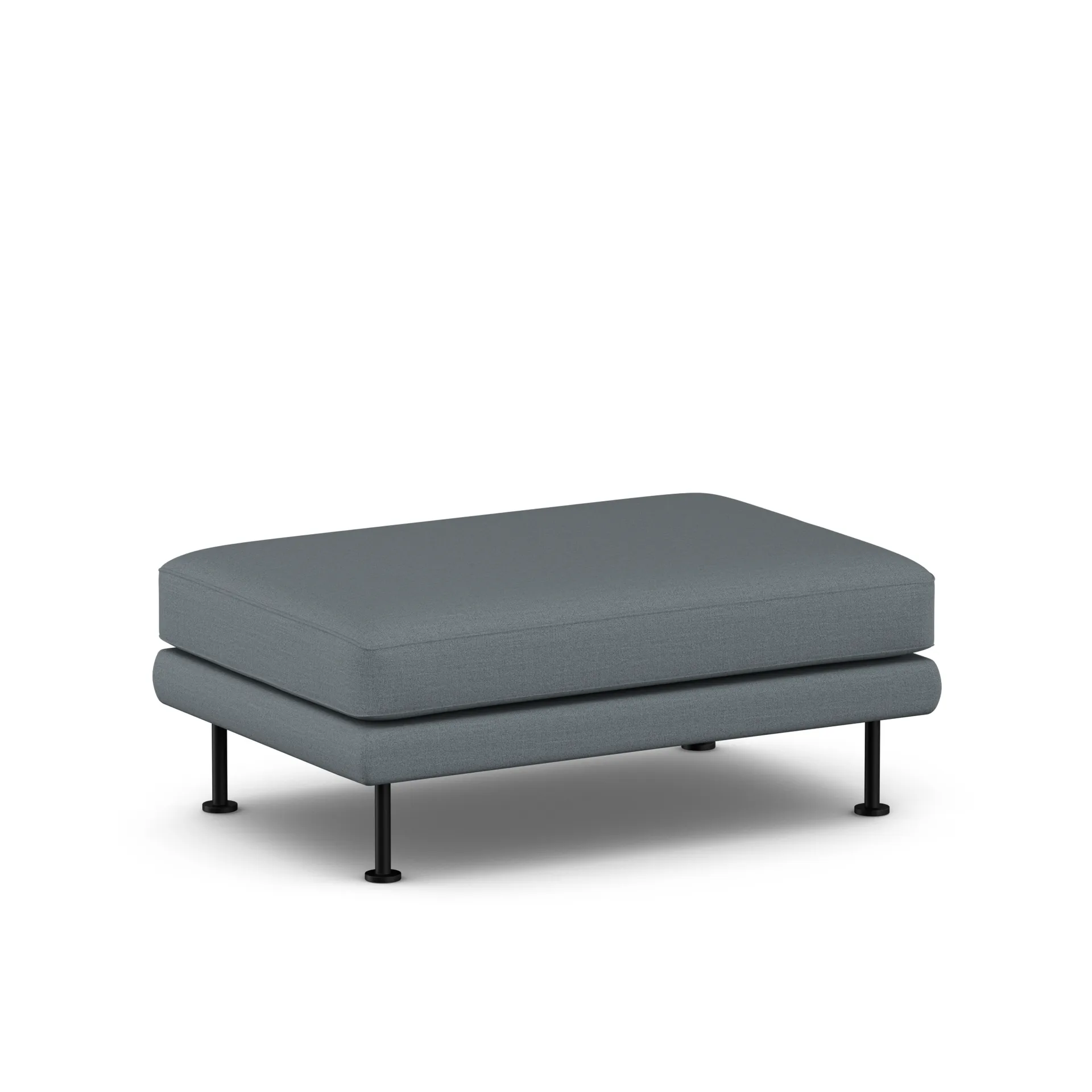 Bredhult footstool, Same Blue 6678-black steel 1898