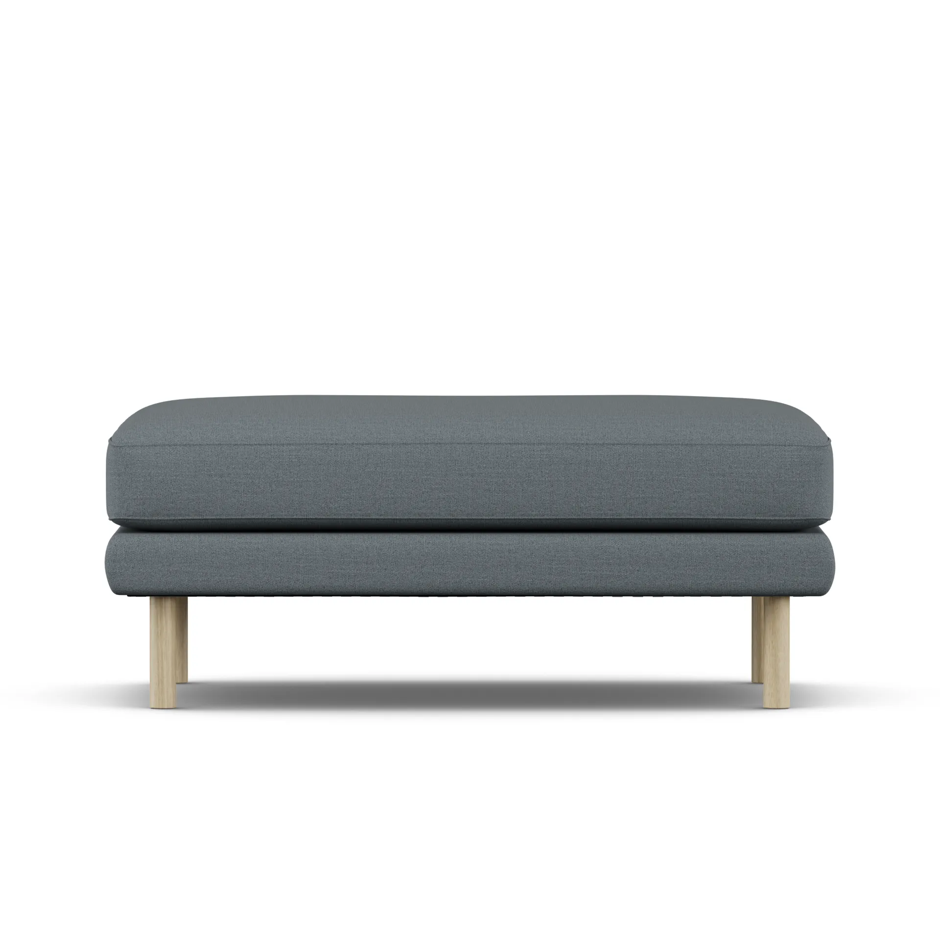 Bredhult footstool, Same Blue 6678-white-oiled oak 1898