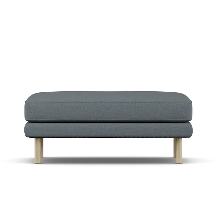 Bredhult footstool - Same Blue 6678-white-oiled oak - 1898