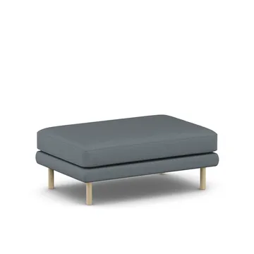Bredhult footstool - Same Blue 6678-white-oiled oak - 1898