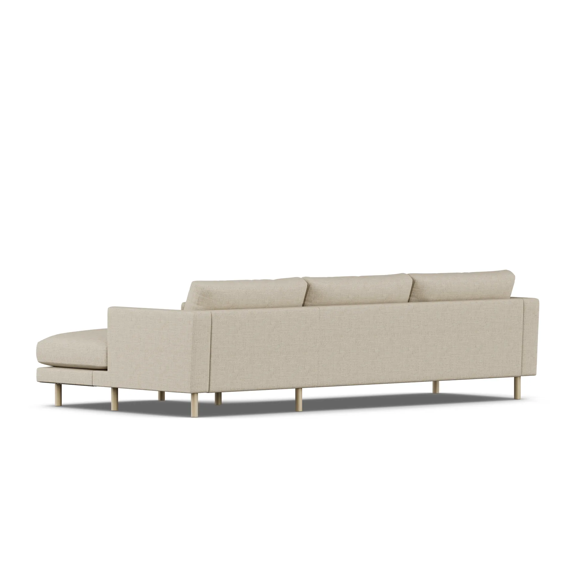 Bredhult sofa, Bern Beige 0341-white-oiled oak, 2,5-seater C1 1898